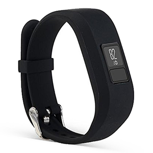Silicone Strap for Garmin Vivofit 3 Smartwatch in Black