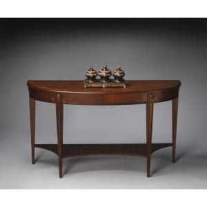 Butler Specialty Masterpiece Demilune Console Table in Nutmeg
