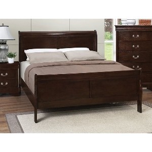 Coaster Louis Philippe Full Sleigh Traditional Bed - Double (Full) - Cappuccino