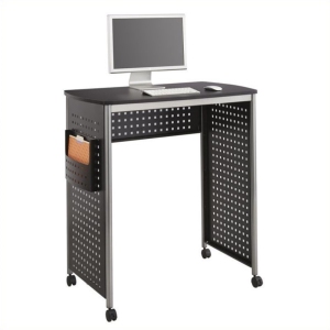 Safco Scoot Standing Desk Workstation in Black