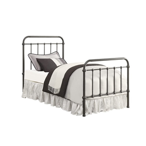 Coaster Livingston Twin Metal Bed with Headboard in Black