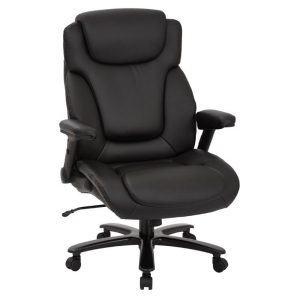 Big and Tall Deluxe High Back In Black Bonded Leather Executive Chair