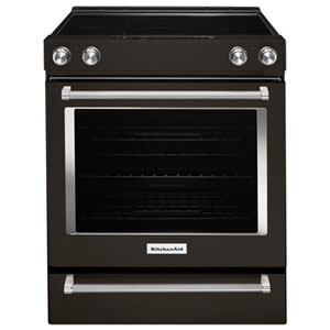 KitchenAid 30" True Convection 5-Element Slide-In Smooth Top Electric Range -Open Box-Scratch & Dent