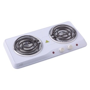 Hauz Portable Double Burner 2x 850 Watts White