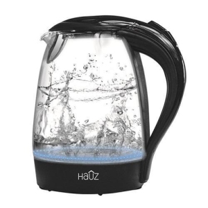 Hauz Blue LED Illuminated Glass Kettle 7 Cups 1.7 Liters