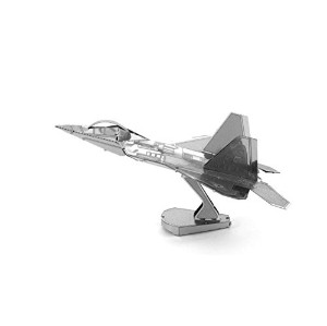 Fascinations Metal Earth F-22 Raptor Airplane 3D Metal Model Kit