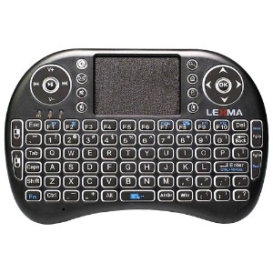 Lexma TK200 Wireless Backlit Ergonomic Mini Keyboard with Touchpad - English - Open Box