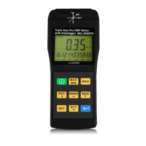 MG-2000TD: Triple Axis Magnetic Field Gauss Detector Professional EMF Meter with Datalogger