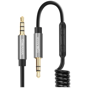 SAMA SA-20705 3.5mm AUX Spring Car Cable 2.0M With Call Function