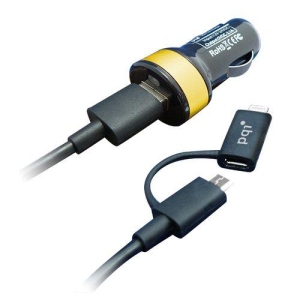 PQI i-Cable DU-PLUG For Car Yellow
