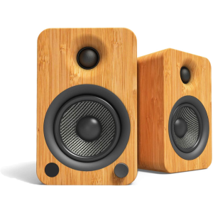 Kanto YU4 Powered Speakers with Bluetooth® and Phono Preamp, Bamboo