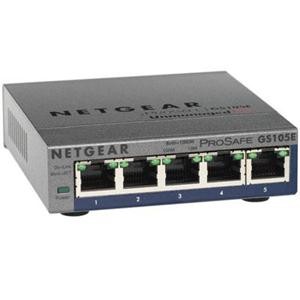 NETGEAR PROSAFE GS105EV2 5-PORT GIGABIT WEB MANAGED (PLUS) SWITCH (GS105EV2) GS105E-200NAS