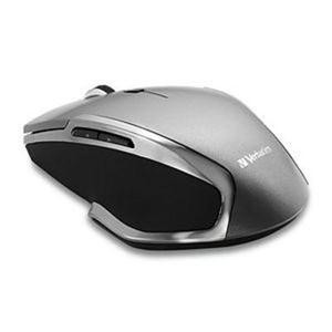 VERBATIM WIRELESS NOTEBOOK 6-BUTTON DELUXE BLUE LED MOUSE, GRAPHITE 98621