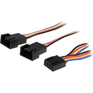 STARTECH CONNECT TWO 4-PIN (PWM) FANS TO A SINGLE CONNECTOR ON POWER SUPPLY 1FT CASE FAN Y CABLE 1FT CASE FAN SPLITTER C