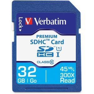 VERBATIM 32GB SECURE DIGITAL HIGH-CAPACITY (SDHC) FLASH CARD MODEL 96871