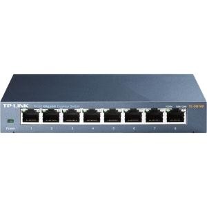 TP-LINK NETWORK TL-SG108 8PORT SWITCH 10/100/1000MBPS RJ45 DESKTOP SWITCH RETAIL