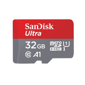 SanDisk Ultra 32GB microSDHC UHS-I Card with Adapter - 98MB/s U1 A1 - SDSQUAR-032G-GN6MA