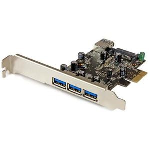 StarTech 4 PORT PCI EXPRESS USB 3.0 CARD 3 EXTERNAL AND 1 INTERNAL STANDARD AND LOW-PROFILE PEXUSB3S42