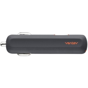Ventev Car Charger 2.4A 2Port w/Lightning Cable MFI