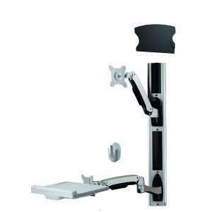 Amer Sit-Stand Combo Workstation Wall Mount System - (AMR1AWSV1)