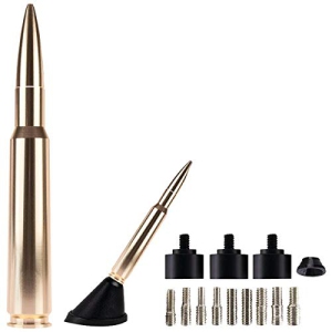 AMMO TENNA 50GD 5.5" Billet Aluminum .50 Cal Replica Antenna Mast (Gold Bright Copper)