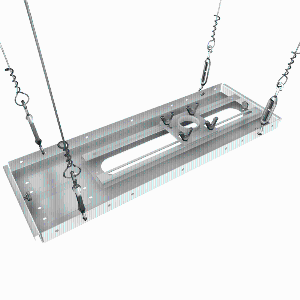 Crimson AV Suspended Ceiling Adapter with 4" Extension Pipe - (CAS1W)