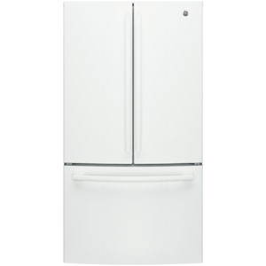 GE 36" 26.7 Cu. Ft. French Door Refrigerator with Water Dispenser (GNE27JGMWW) - White