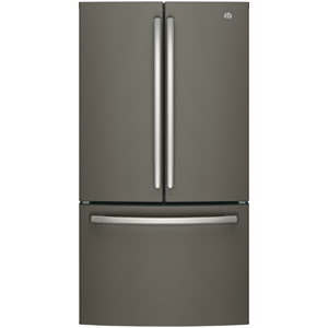 GE 36" 26.7 Cu. Ft. French Door Refrigerator with Water Dispenser (GNE27JMMES) - Slate
