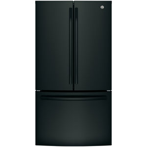 GE 36" 26.7 Cu. Ft. French Door Refrigerator with Water Dispenser (GNE27JGMBB) - Black