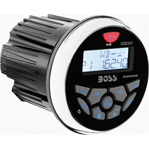 Boss Audio MGR350B Marine Gauge Style Radio - MP3-CD-AM-FM-RDS Receiver