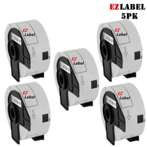 5 Rolls EZlabel Brother compatible DK1208 Large Address Labels 1-1/2'' X 3-1/2'' (38mm x 90.3mm)
