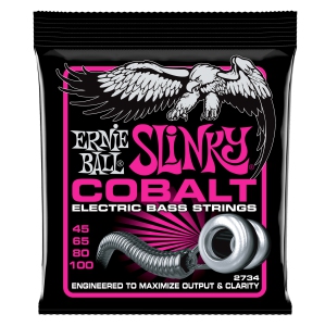 Ernie Ball Super Slinky Cobalt Bass Guitar Strings Set 2734 (45-100)