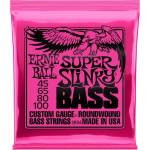 Ernie Ball Super Slinky Nickel Round Wound Bass Set 2834 (45-100)