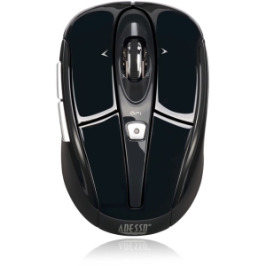 Adesso S60 1600 dpi Wireless Optical Gaming Mouse - Black - (IMOUSE S60B)
