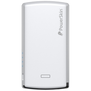PowerSkin PoP'n Phone Battery Charger With MFI Cable Attached - Silver