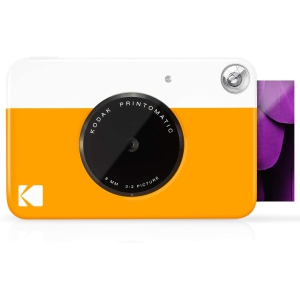 Kodak PRINTOMATIC Digital Instant Print Camera, Full Color Prints On Zink 2x3 Sticky-Backed Photo Paper - Print Memories Instantly, Yellow