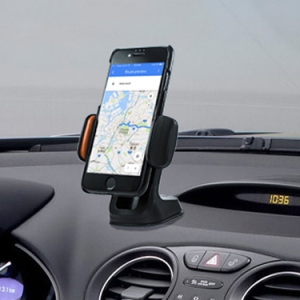 Uolo Smart Holder Dual-locking Mount for 3.5”-5.5” devices [Car Mount Holder] with 360 Rotation Clamp & Suction Base