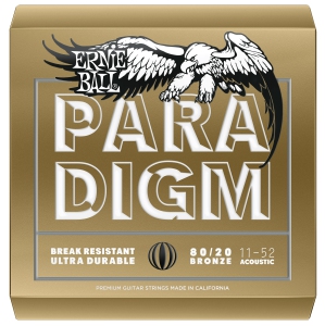 Ernie Ball Paradigm 80/20 Bronze Acoustic Guitar Strings - Light 11-52