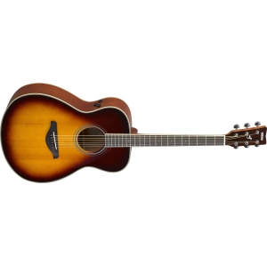 Yamaha FS TransAcoustic Guitar w/Solid Spruce Top - Brown Sunburst