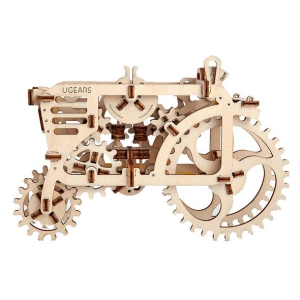 Ugears 3D Self Propelled Model Tractor Mechanical Wooden Puzzle Kit