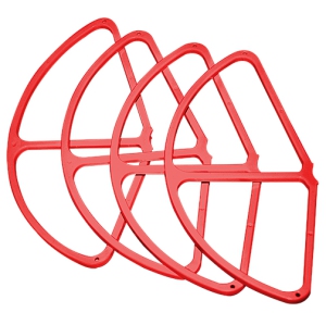 Ultimaxx Quick Snap On/Off Propeller Guards for DJI Phantom 4 Quadcopter - Red (Set of 4)
