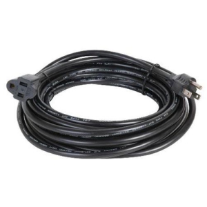 Linkit Security Universal Electrical Power Cord Extension Black 25 ft