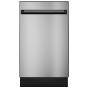 Haier 18" 47dB Smart Front-Control Manual Triple Filtration Stainless Steel Tub Dishwasher ENERGY STAR (QDT125SSLSS) - Stainless Steel