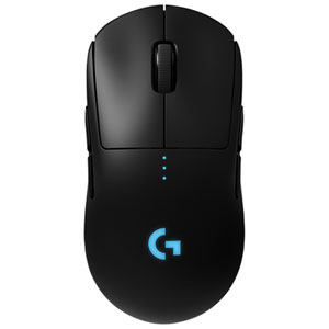 Logitech G PRO 25600 DPI Wireless Lightweight Optical Gaming Mouse - Black
