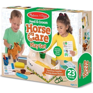Melissa & Doug - 8537 | Feed & Groom Horse Care Play Set