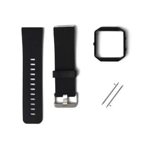 Fitbit Blaze Bands with Frame; Sport Silicone Replacement Strap for Fitbit Blaze Smart Fitness - Wristbands Large