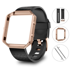 Fitbit Blaze Bands with Frame, Sport Silicone Replacement Strap for Fitbit Blaze Smart Fitness - Wristbands Large
