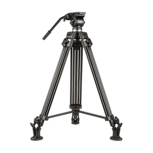 E-Image EG01A2 2-Stage Aluminum Tripod w/ Fluid Pan/Tilt Head