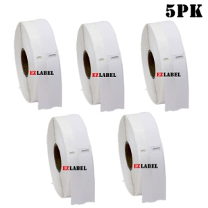 5 Roll of EZLabel Dymo 30346 Self-Adhesive Library Barcode Labels 1/2" x 1 7/8"
