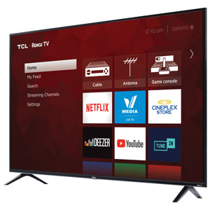 Televiseur Intelligent 4k Hdr Del Uhd Roku De 65 Po Serie 4 De Tcl 65s425 Ca Best Buy Canada